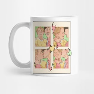 Nick and Charlie - heartstopper photo booth scene Mug